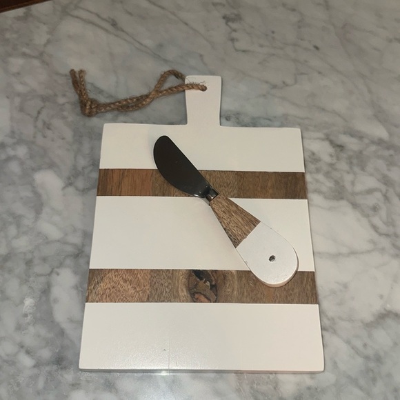 Cheese board white and wood - Picture 1 of 4